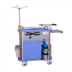 EM-ET001 ABS mobile hospital medical trolley cart